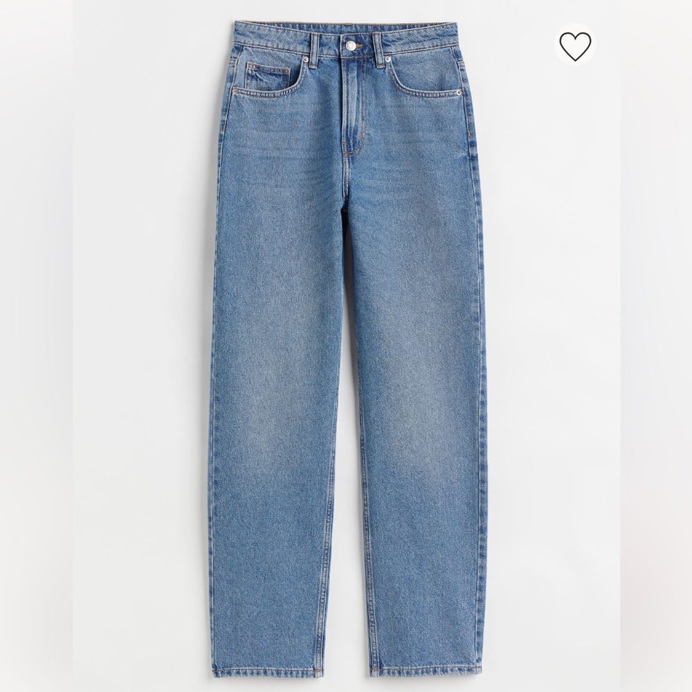 H&M Blue 90s Straight Leg Jeans